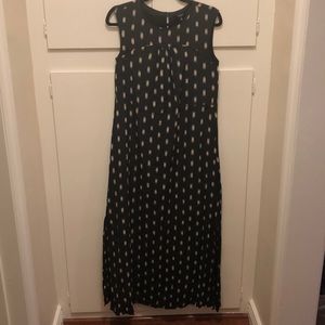 Madewell Ikat Brush Silk Maxi Dress